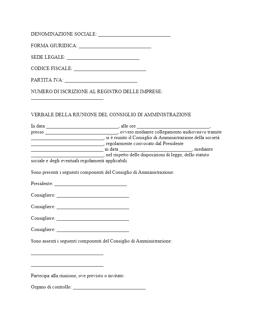 Verbale CDA revoca procura​
